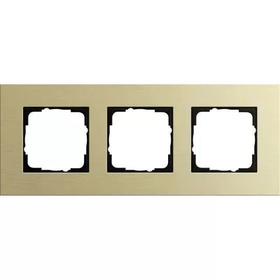 Produktbild von Gira 3fach Abdeckrahmen Gira Esprit Aluminium Hellgold 0213217