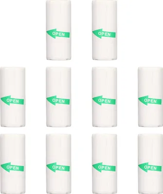 Produktbild von 10 Rollen Thermodruckerpapier Tragbares thermisches selbstklebendes Mini-Druckpapier für Etiketten Falsche Fragen Foto 57 x 25 mm