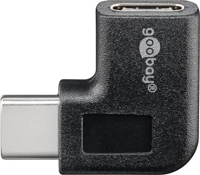 Immagine prodotto di Goobay 45402 Adattatore da USB-C™ a USB-C™ a 90°, nero - Presa USB-C™ > Spina USB-C