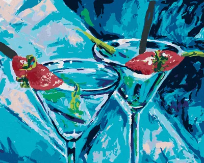 Produktbild von Zuty - Malen nach Zahlen - GLÄSER IN DER BAR, 40x50 cm, mit Keilrahmen (bereits gespannt)