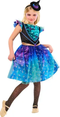 Produktbild von Kids Cosmic Witch Costume Size S