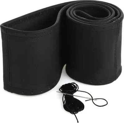 Produktbild von Lenkradschoner Lenkradhülle Lenkradbezug Echtes Leder Schwarz Ø 37-39 cm / 10,5