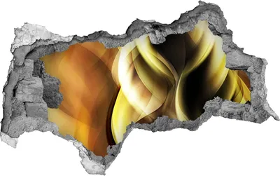 Immagine prodotto di Adesivo autoadesivo a forma di foro, effetto 3D, dimensioni 95x73 cm, colore oro