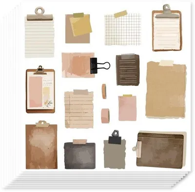 Image de Lot de décorations autocollantes pour scrapbooking, idéal pour la créativité et la décoration