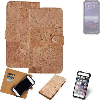 Produktbild von K-S-Trade Hülle kompatibel mit iiiF150 B1  Kork Handyhülle Cover  Schutzhülle TPU Case Bumper in Hellbraun, (1x)