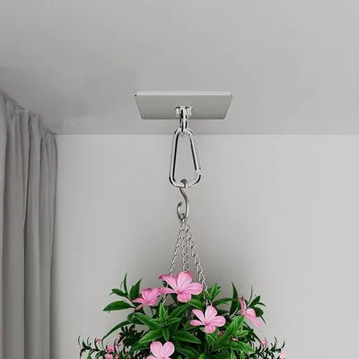 Produktbild von Rustfeste buitenmuurhaken, plafondhaken, spijkerloze installatie, cementmuren, 2-tegelaanhaken, 60 mm x 60 mm