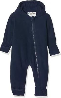 Produktbild von PLAYSHOES Fleece-Overall uni, Overalls, Baby (0 - 2 Jahre), Unisex, Blau, Langärmlig, Komfortpassform