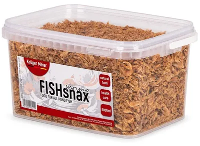 Produktbild von Kruger Meier FISHsnax Shrimps 5000ml - Garnelenfutter für Koi-Karpfen