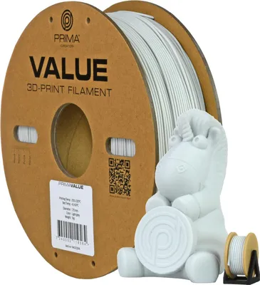 Produktbild von PrimaValue PETG Filament 1.75mm / 1KG – Grau