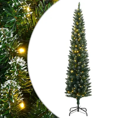 Image de Sapin de Noël artificiel mince 300 LED 180 cm