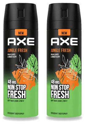 Immagine prodotto di 2 spray deodoranti Axe Jungle Fresh - 150 ml - confezione  - 2 pezzi