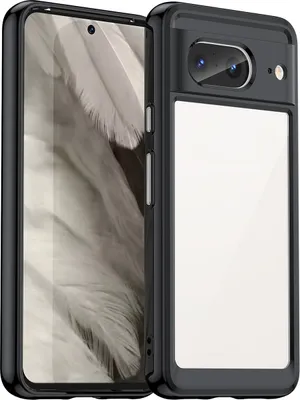 Immagine prodotto di Custodia per Google Pixel 8 trasparente, protettiva in silicone TPU antiurto nero