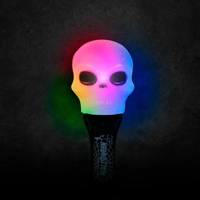 Obrázok produktu pre Halloweenska LED lampa - lebka - na batérie