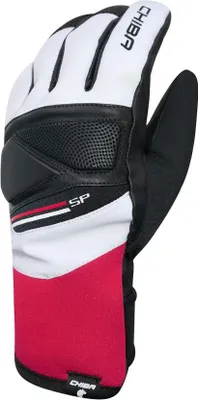 Produktbild von CHIBA Snow Pro 2.0 - wasserdichte Winter-Radhandschuhe, Größe 7, weiß/rot