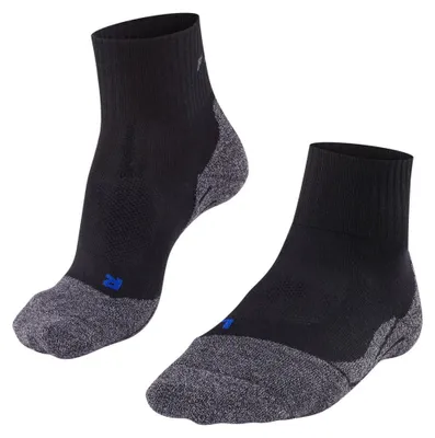 Image de Chaussettes de sport pour femmes FALKE - TK2 Short Cool, chaussettes de trekking et de randonnée, couleur unie noir 35-36