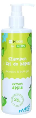 Productafbeelding van HiSkin Kids Shampoo en douchegel, appelgeur, 280 ml