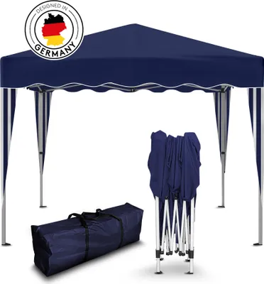 Produktbild von Faltpavillon 3x3 m ohne Seitenteile - Blau - wasserdicht - Gartenpavillon, UV-Schutz 50+