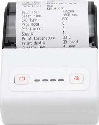 Obrázok produktu pre INF 58mm USB+Bluetooth Termalni Tiskalnik Potrdil za POS, Kuhinjo in Mobilno Tiskanje Biela+sivá