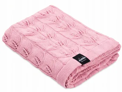 Obrázek produktu pro Jukki Bambusová pletená deka 75x100 cm Světle růžová
