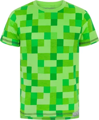 Produktbild von Minecraft - T-Shirt Rundum bedruckt für Jungen NS5417 (104) (Grün)