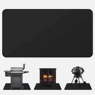 Obrázok produktu pre FLASLD Ohňovzdorný krbový koberec Plynový gril Mat Odolný voči teplu BBQ Patio Protector Grilovací náradie