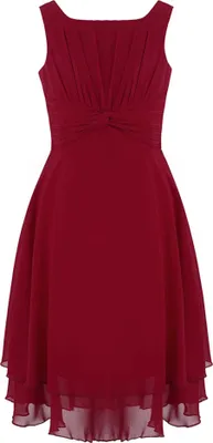 Produktbild von Mädchen Sommer Kleid Gr. 152 Cm Chiffon Ärmellos Partykleid Knielang Hochzeit Blumenmädchen Brautjungfernkleid