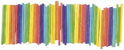 Produktbild von EDUPLAY 200-007 Bastelhölzchen, bunt, 1000-teilig (1 Set)