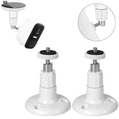 Produktbild von Geeignet für eufy Sicherheitskameras 2C/2C Pro, 2/2 Pro, 3C/S300, 3/S330, SoloCam S220/C210 ,360° Wandhalterung, Klebe- oder Schraubmontage, 2er Set