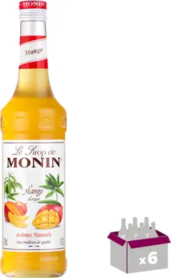 Image de Lot de 6 Sirop Monin - Mangue - 70cL