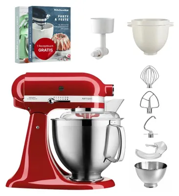 Produktbild von KitchenAid 4,8 L 5KSM185 Artisan Küchenmaschine Breadlover Empire Rot