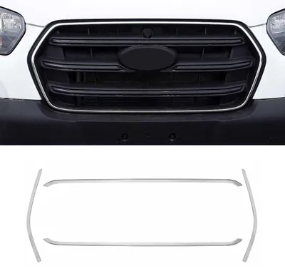 Immagine prodotto di Modanature griglia radiatore Modanature griglia per Ford Transit 2019-2025 acciaio inox argento 4x
