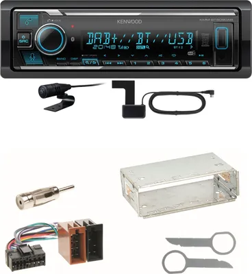 Produktbild von Kenwood KMM-BT508DAB Bluetooth DAB Einbauset für Mercedes SLK R170 W208 W210