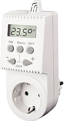 Produktbild von Knebel Thermostat TS05 für Steckdose einfach/digital, 230 V 16 A