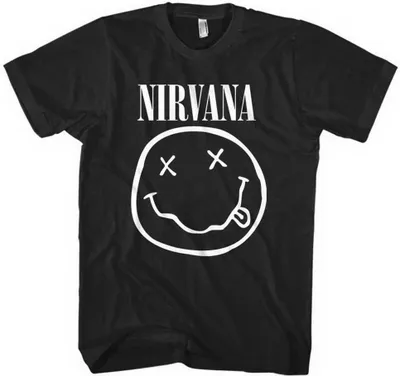 Produktbild von Nirvana - gelb Smiley Uni XX-großes T-Shirt - weiß