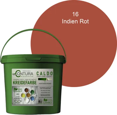 Produktbild von Contura BeGreen 1Kg. Kreidefarbe Shabby Chic Möbellack - 16 Indien Rot