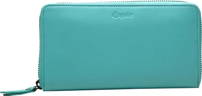 Produktbild von Esquire Leder Geldbörse Peru Zip Around Wallet Turquoise türkis