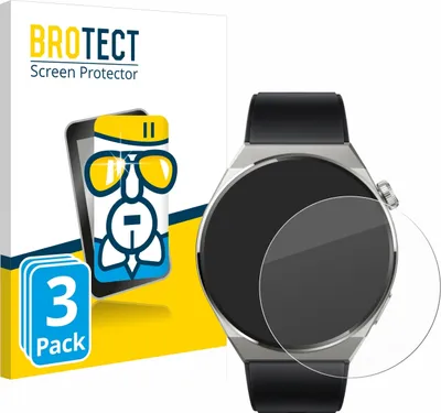 Produktbild von 3x BROTECT Schutzglas für Huawei Watch GT 3 Pro Titanium (46mm) Schutzfolie Panzer Folie Glas Display Schutz klar