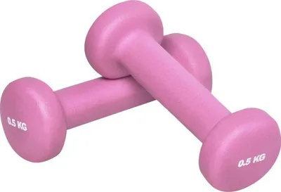 Obrázek produktu pro Gorilla Sports Jednoručky na aerobik, 2 x 0,5 kg, růžové
