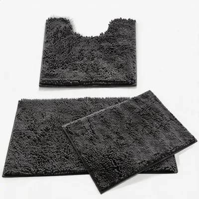 Image de Omgoods - Ensemble de 3 tapis de bain antidérapants et à séchage rapide