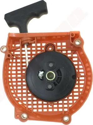A starter assembly for a chainsaw.