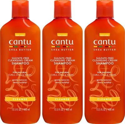 Produktbild von Cantu Cleansing Cream Shampoo mit Sheabutter 3x400 ml