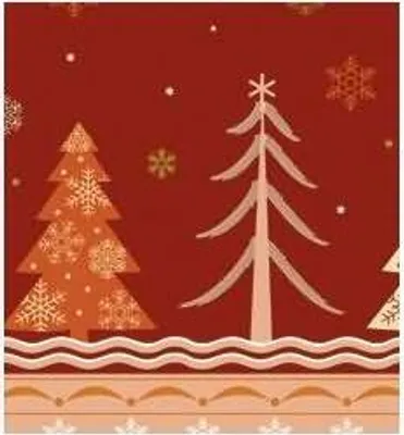 Produktbild von Transparentpapier 115 g/qm A4 VE=25 Blatt Winterzauber orange/rot Motiv 2