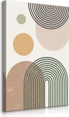 Obrázek produktu pro Nástěnné plátno plátno geometrický vzor ABSTRACTION boho pro obývací pokoj š. 40cm x v. 60cm