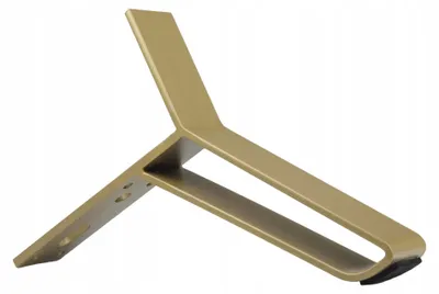 Zdjęcie produktu dla Noga Meblowa Nóżka Loft Skośna Złota Metalowa Do Mebli Sofy Kanapy 12Cm