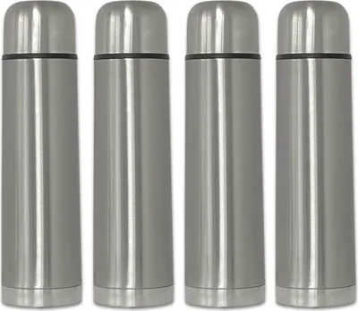 Immagine prodotto di 4 bottiglie termiche in acciaio inossidabile da 750 ml con tazza per caffè e tè, bottiglia termica, thermos, tazza termica, borraccia, thermos da viaggio, bottiglia termica