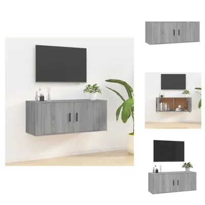 Produktbild von vidaXL TV-Wandschrank Grau Sonoma 100x34,5x40 cm -  TV-Möbel