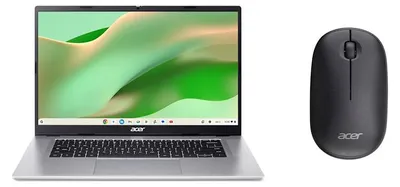 Immagine prodotto di Acer Chromebook 315 CB315-8H-88G3 Mouse wireless MediaTek Kompanio Kompanio 540 39,6 cm (15.6") Full HD 4 GB DDR5-SDRAM 64 GB eMMC Wi-Fi 6E (802.11ax) ChromeOS Italiano Argento