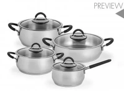 Produktbild von Inoxpran Topfset Inoxicon aus Edelstahl - 8-teilig