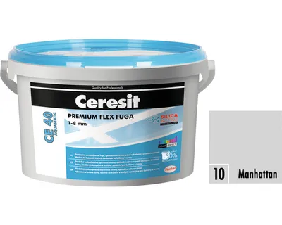 Obrázok produktu pre Škárovacia hmota CERESIT CE 40 Aquastatic 2 kg 10 manhattan