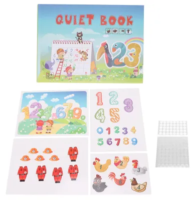 Produktbild von Leises Lernbuch für Kleinkinder, lustiges Vorschul-Interaktives Lernspielzeug zur Zahlenerkennung